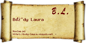 Bódy Laura névjegykártya