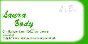 laura body business card